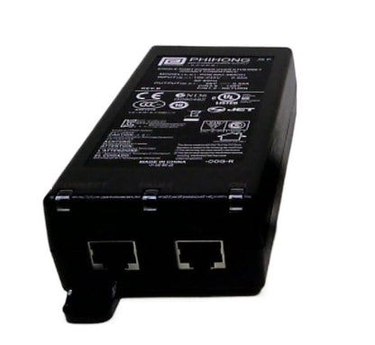 48V 0.32A Phihong POE16U-480PoE Power Supply Adapter – IEEE 802.3af Power over Ethernet Injector for IP Cameras, Access Points & VoIP Devices