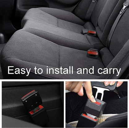 2 Pcs Car Seat Belt Buckle Extension – Aluminum Alloy Adjustable Car Belt Plug Extender for Added Comfort & Safety