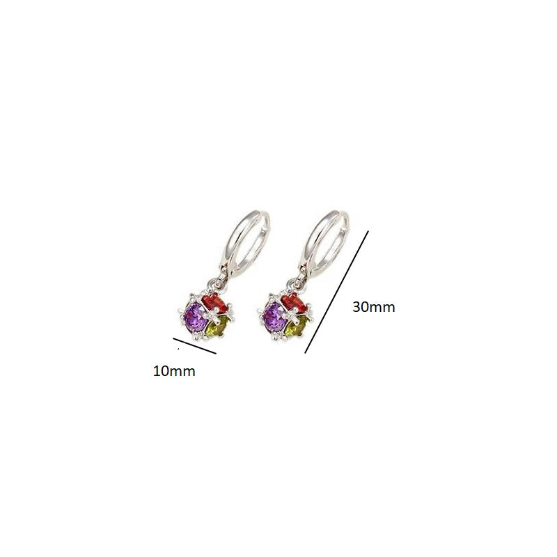 Multicolor Crystal Magical Ball Drop Earrings for Women – Fashion Jewelry