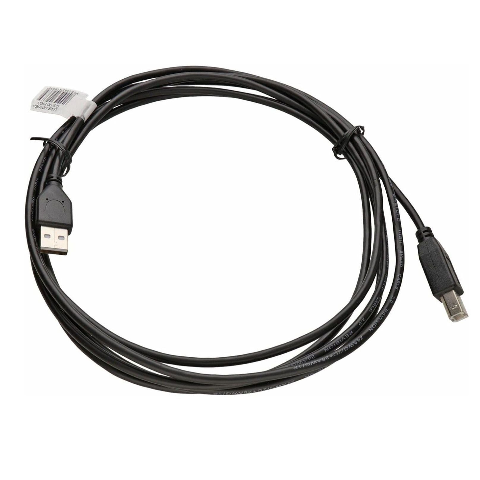 USB 2.0 Printer Cable A to B 3 Meter – High Speed 24AWG Copper Lead for Printer, Scanner & Fax | Durable USB Type A to Type B Connector (Black)