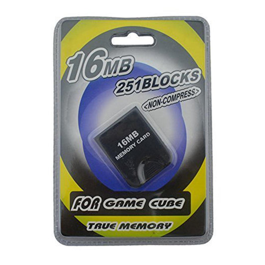 Nintendo GameCube 16MB Memory Card 251 Blocks - High-Quality, Non-Compressed Storage Accessory