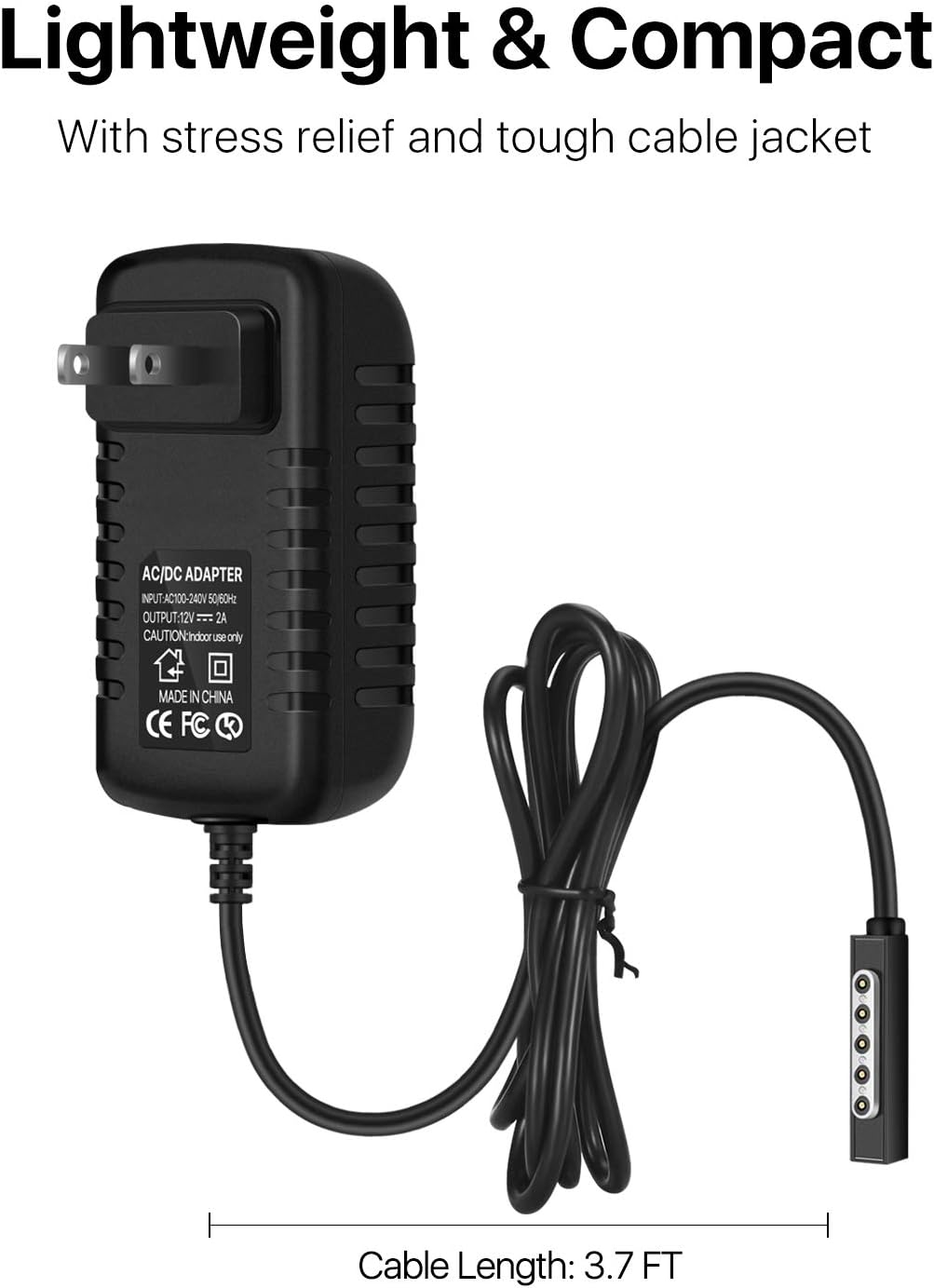 12V 2A Power Supply Charger for Microsoft Surface RT &amp; Surface 2