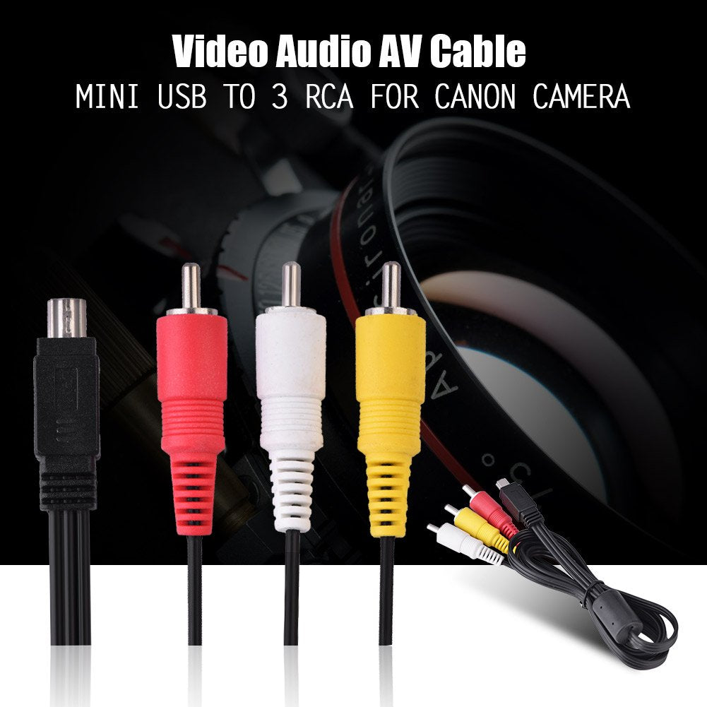 Mini USB to RCA AV Cable for GoPro HERO3 – Composite TV Out Adapter
