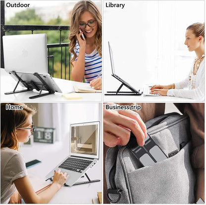 Adjustable Ergonomic Laptop Stand | 7-Level Desk Riser