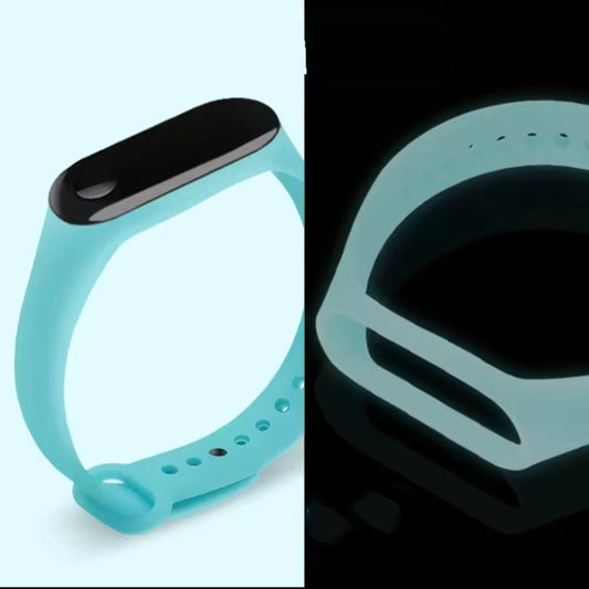 New Luminous Silicone Mi band 3 4 Strap pulsera adjustable Colorful wrist strap replacement for xiaomi mi 3 4 smart bracelets band