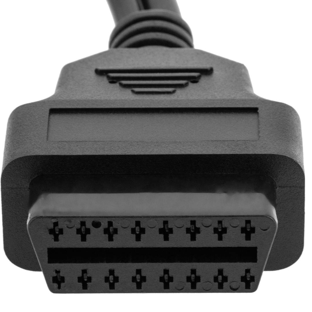 Diagnostic cable OBD2 2 pin male and DC female connector compatible with vehicles of the PSA Group full pinout - image 3