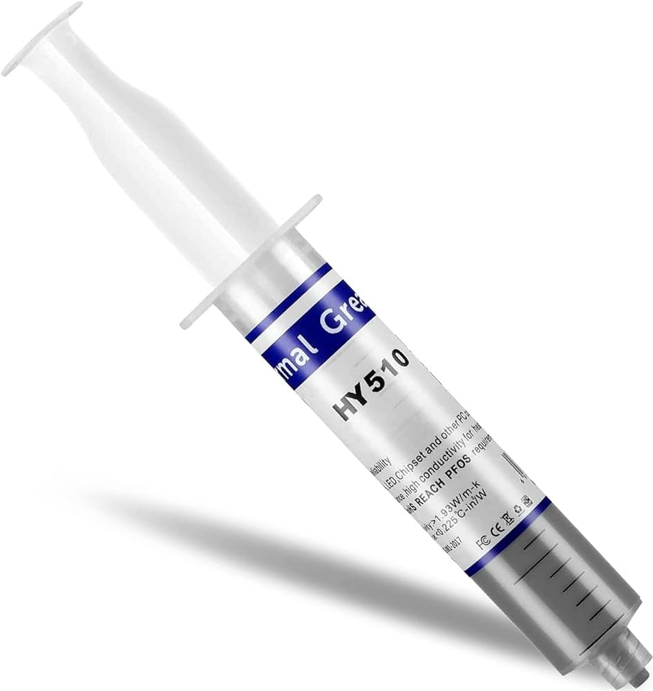 HALNZIYE Orignal HY510 30g Grey Thermal Conductive Grease Paste Compound Silicone for Heat Sink of GPU CPU Chipset Cooling Silicone Grease Hi Quality
