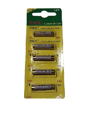 New T&E Universal Alkaline Battery A23 23A 12V / 9V / 1.5V Multi Compatible Cells 23AE MS21 MN21 V23GA VR22 Remote Control Long Lasting Power Battery