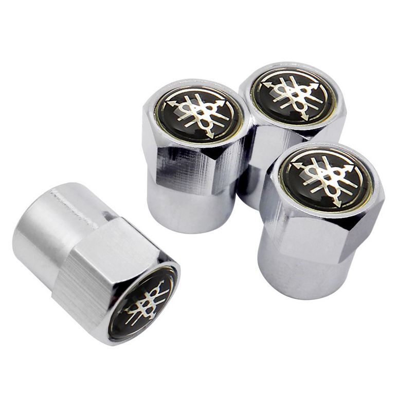 4 Pcs Car Styling Valve Stem Caps For Yamaha R1 R3 R6 R15 R25 YBR125 YBR250 XT600 DT125 FZ1 Tire Valve Wheel Cap Valve Cover Decor
