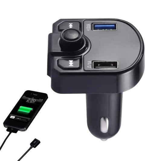FM Transmitter For Car FM Audio Adapter Music Player Car MP3 Player Stereo Handsfree Kit Support TF Card Dual USB Port