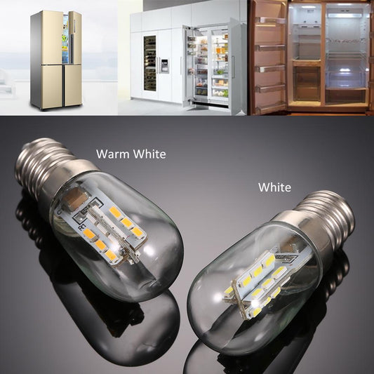 AC110V/220V 24 LED Mini Refrigerator Light Fridge Lamp E12 Bulb Base Socket Holder SMD3014 CES, A One