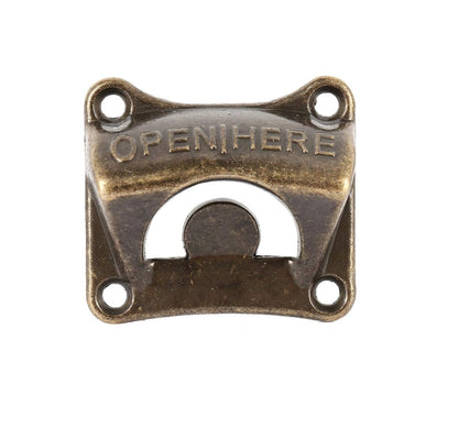 Vintage Bronze Wall Mounted Bottle Opener for Men – Rustic Beer & Soda Cap Opener, Retro Bar Accessories, Heavy Duty Metal Wine & Beer Opener