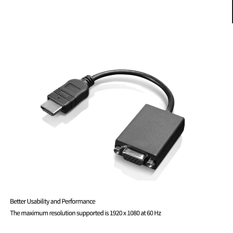 💻 HDMI to VGA Adapter Branded – Supports HD Clear Output for Laptop / Monitor / TFT / LCD / Projector | Universal Compatibility