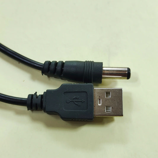 USB to DC Jack Charging Cable – Power Cord Plug Connector Adapter for Small Electronics & DIY Projects, USB to DC power cable, USB to DC jack adapter, USB charging cable for DC devices, DC barrel jack to USB