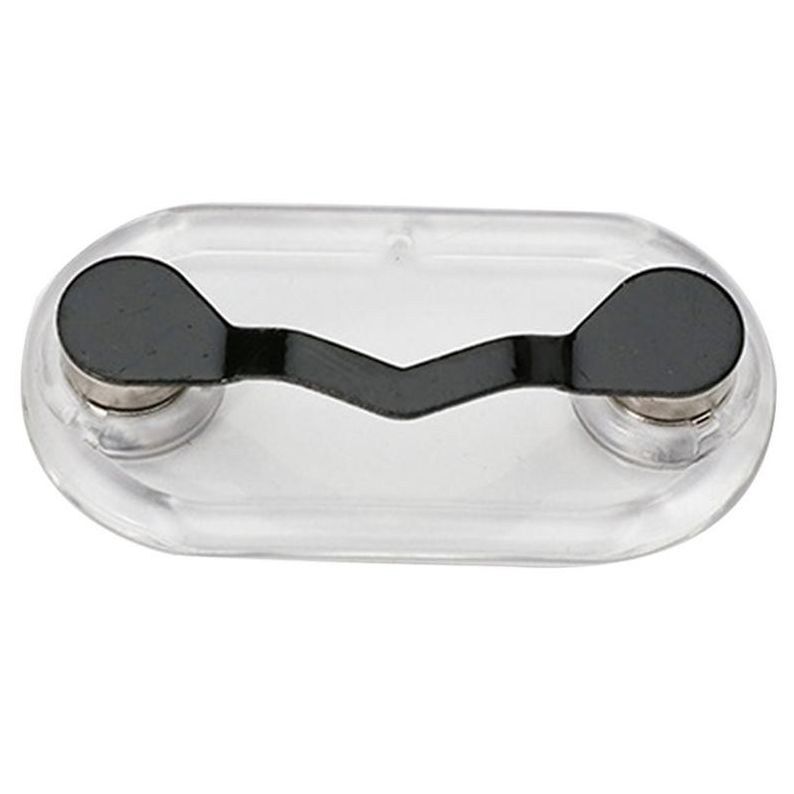 Magnetic Eyeglass Holders Gunmetal black and Stainless Steel
