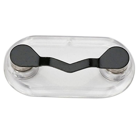 Magnetic Eyeglass Holders Gunmetal black and Stainless Steel