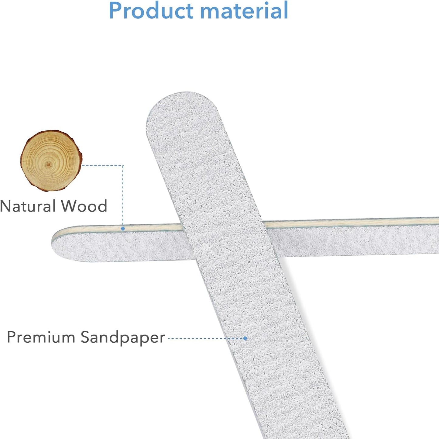 Professional Dual-Grit Nail File 100/180 – 17.8cm Salon-Grade Manicure & Pedicure Nail Buffer