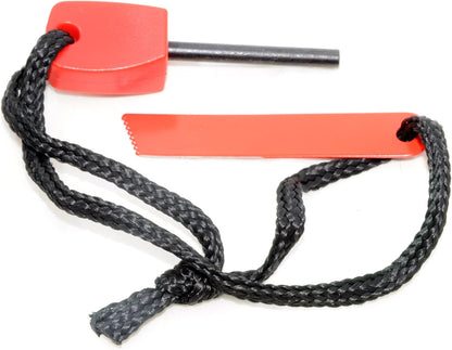 Mini Survival Fire Steel Flint Magnesium, for Outdoor Use (Red,and Orange color Camping  Firesteel