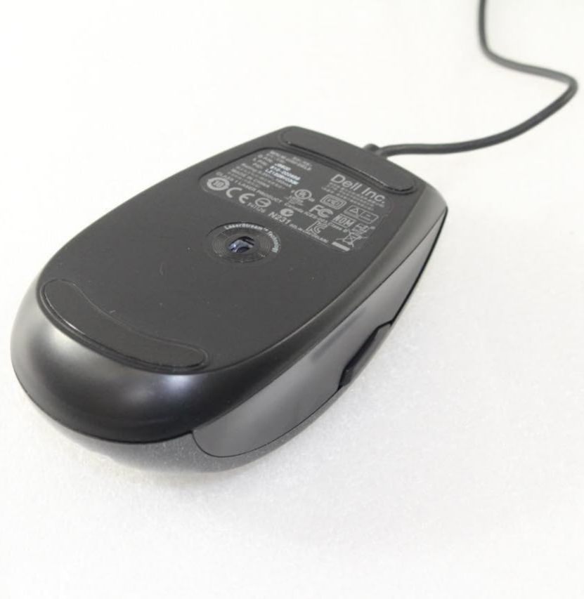 Brand New D-ell Genuine J660D Premium 6-Button USB Laser Scroll Mouse Plug-N-Play for PC & Laptop
