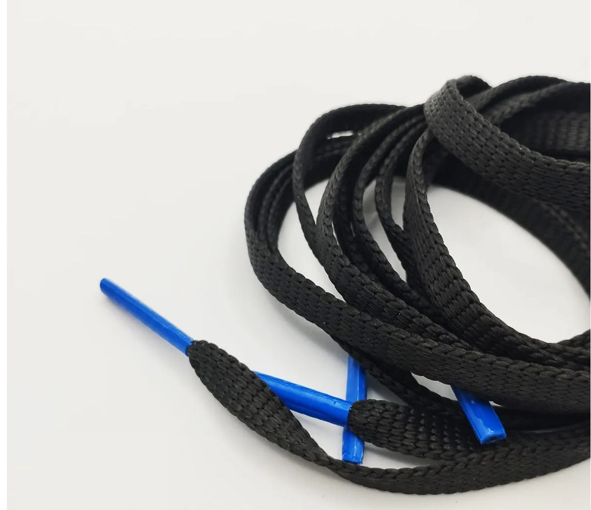 Vist Fox Strap Shoelaces Stretch Lock Shoe Laces with Blue Metal Buckle