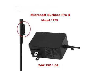 Original Microsoft Surface Pro 4 Charger 15V 1.6A 24W Model 1735 | 6-Pin Magnetic Adapter for Surface Pro 4 M3 Tablet