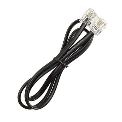 2 meter RJ11 to RJ11 Telephone Line Extension Cable – Male to Male RJ11 6P4C Modular Plug Phone Cord for Landline Telephone & Fax Machine