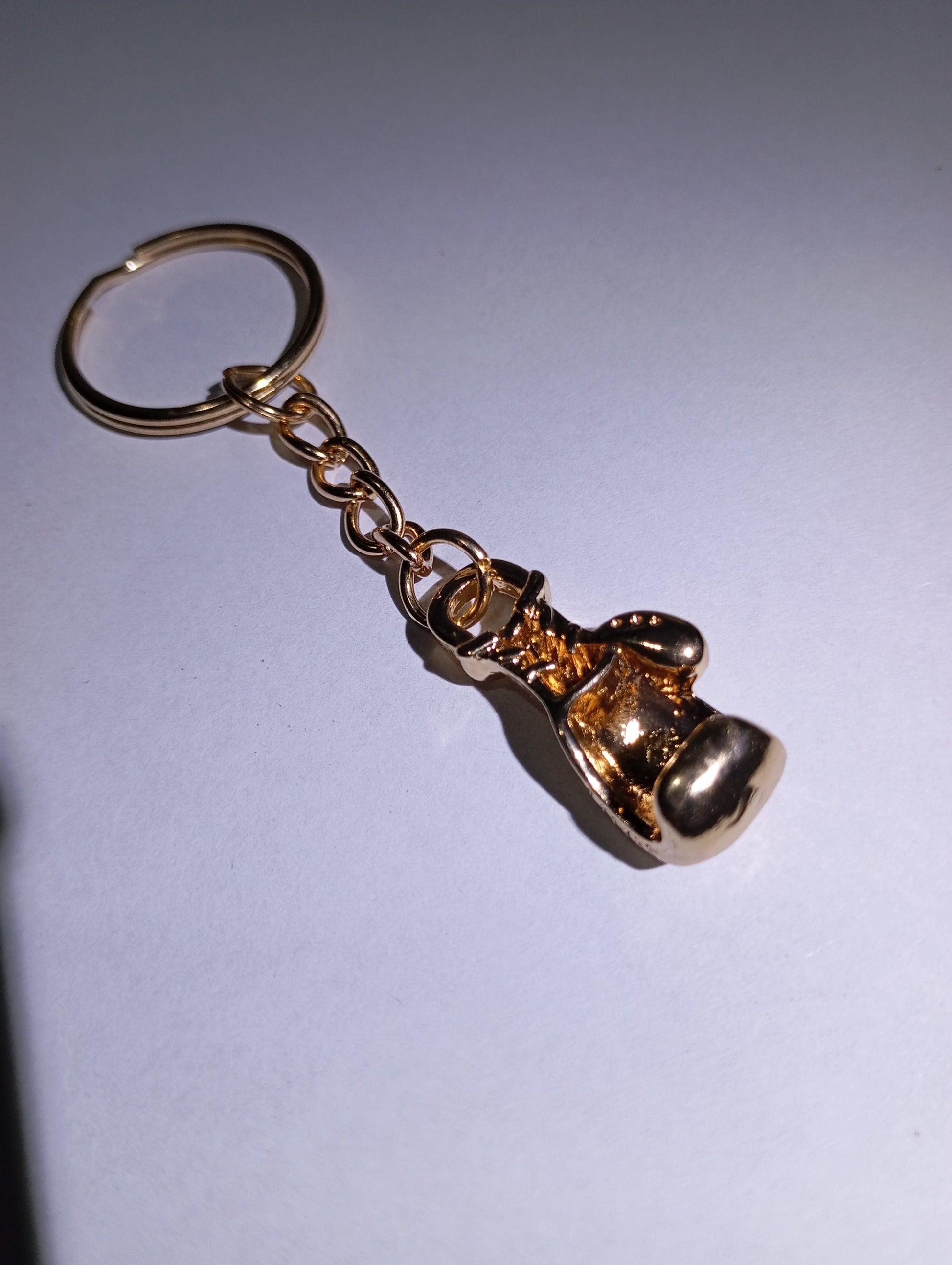 🥊 3D Metal Golden Boxing Gloves Keychain  Fashion Decorative Keyring | Gift Item