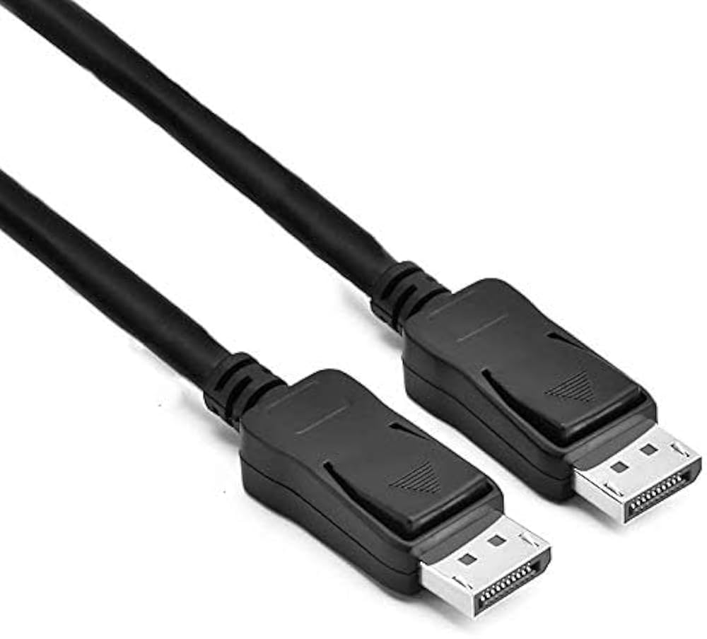 Generic DisplayPort to DisplayPort Cable DP to DP Male to Male 21.6Gbps HBR2 4K @60Hz Audio Video Black