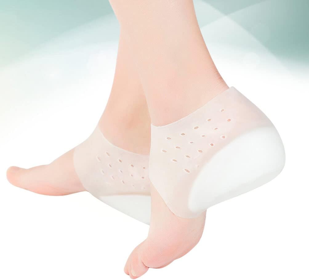 4 cm Invisible Height Increase Silicone Sock Gel Heel Pads Hi Qulity Orthopedic Arch Support Heel Cushion Insoles 4cm Unisex dropshippg