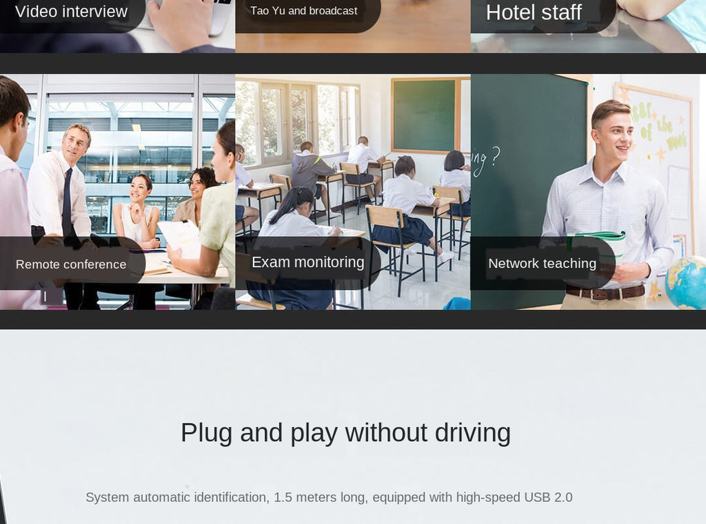 Xiaomi Xiaovv 1080P USB Webcam Camera 150° with Built-in Microphone for Laptop PC