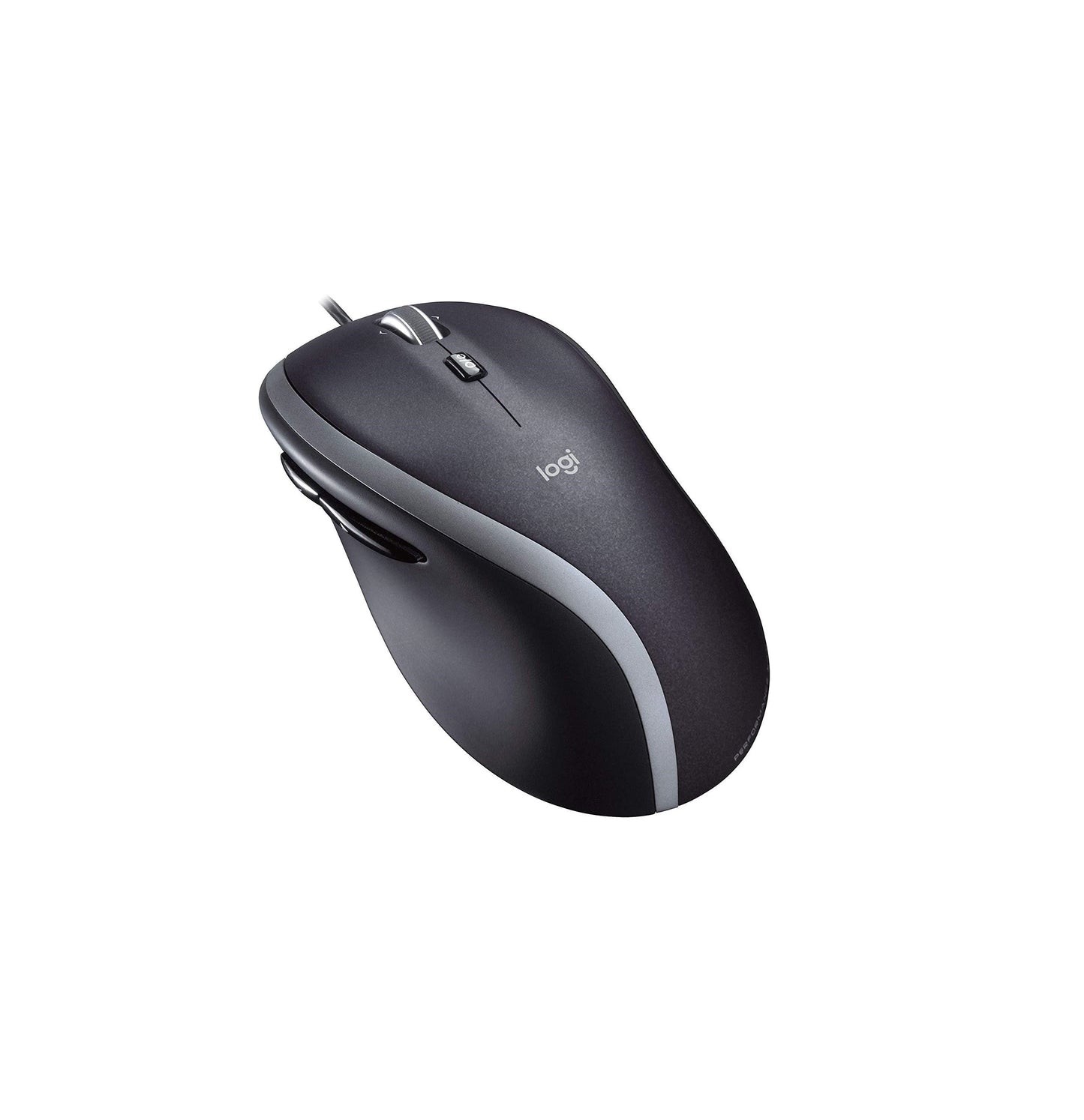 Logitech M500 Wired USB Mouse – 1000 DPI Laser Precision, 7 Programmable Buttons, Hyper-Fast Scrolling for PC, Mac & Laptop (Black)