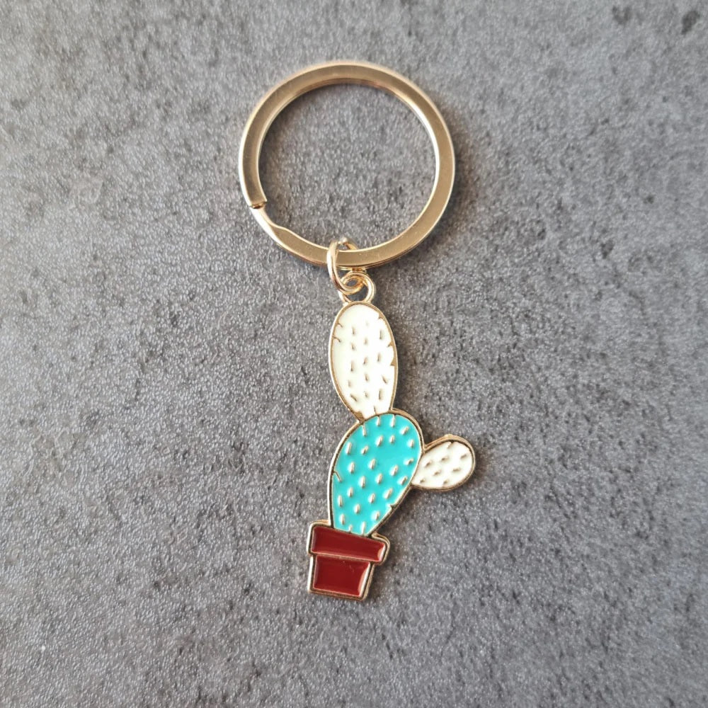 Cactus Key chain , House plant Key ring Metal Gift light weight Premium A One Qulity