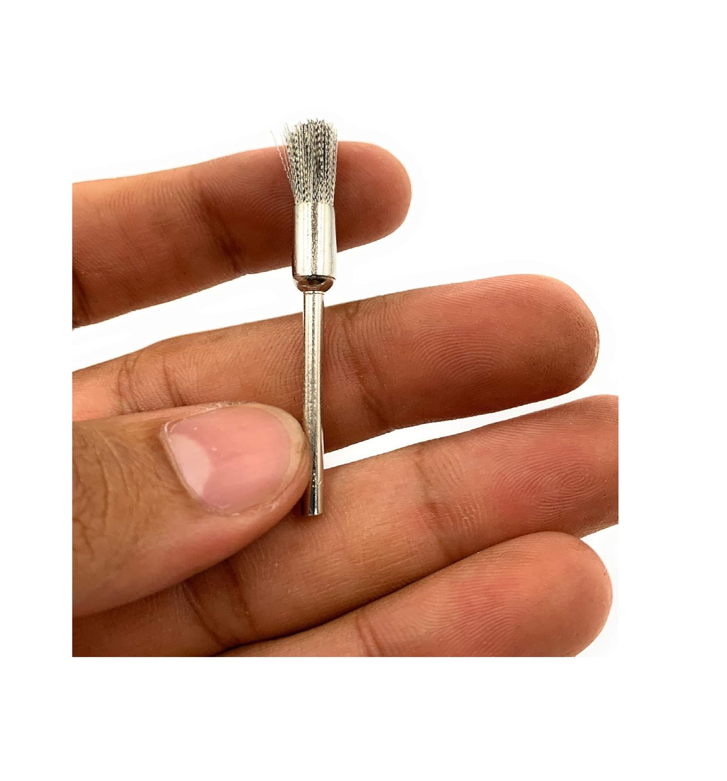 Stainless Steel Wire End Brush for Dremel Rotary Tool – 1 PCS Polishing Brush for Rust Removal, Satin Finish, Jewellery & Watch Cleaning Tool