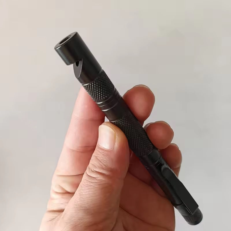 Pen Emergency Metal Tool Survival Kit Compass Whistle Camping Hiking Outdoor Emergency fire starter Screw Driver Cuter etc. the perfect gift for him A One
