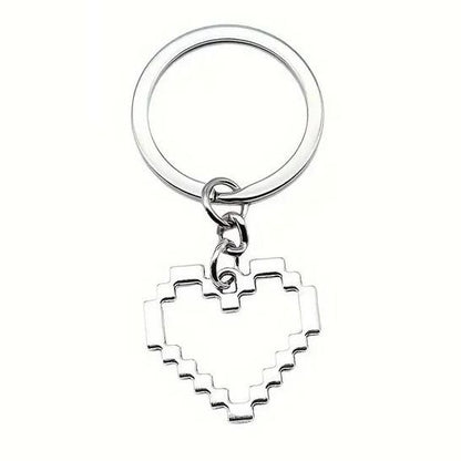 Heart Keychain Metal Pendant Fun Fashion Metal Keyring Gift for your Love One