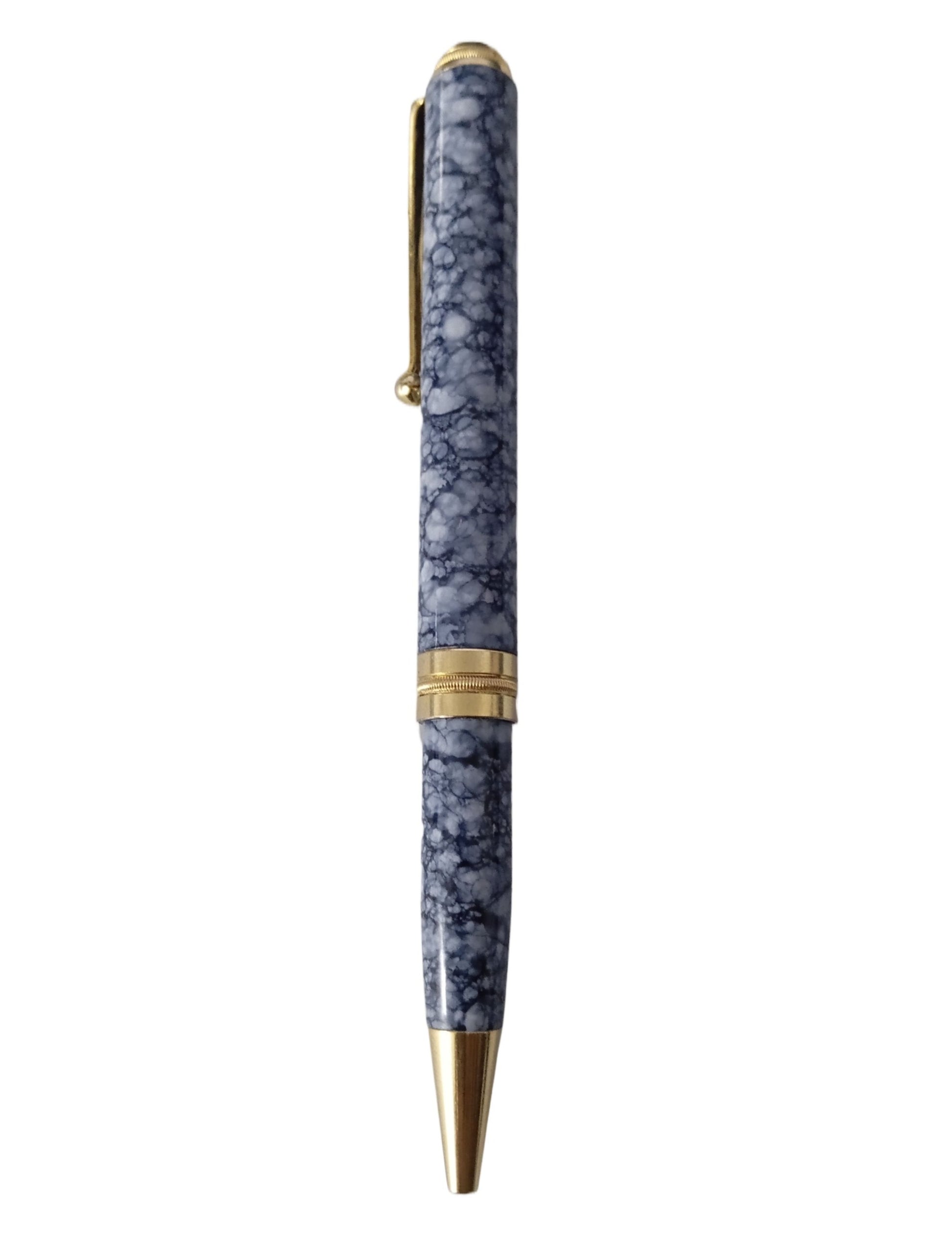 ✒️ Premium Solid Metal Made Marble Pattern Pockit Pen & Letter Opener Frute Cuting Self Defance Set  Elegant Design | Office & Gift Use