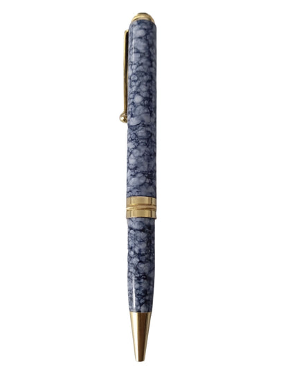 ✒️ Premium Solid Metal Made Marble Pattern Pockit Pen & Letter Opener Frute Cuting Self Defance Set  Elegant Design | Office & Gift Use