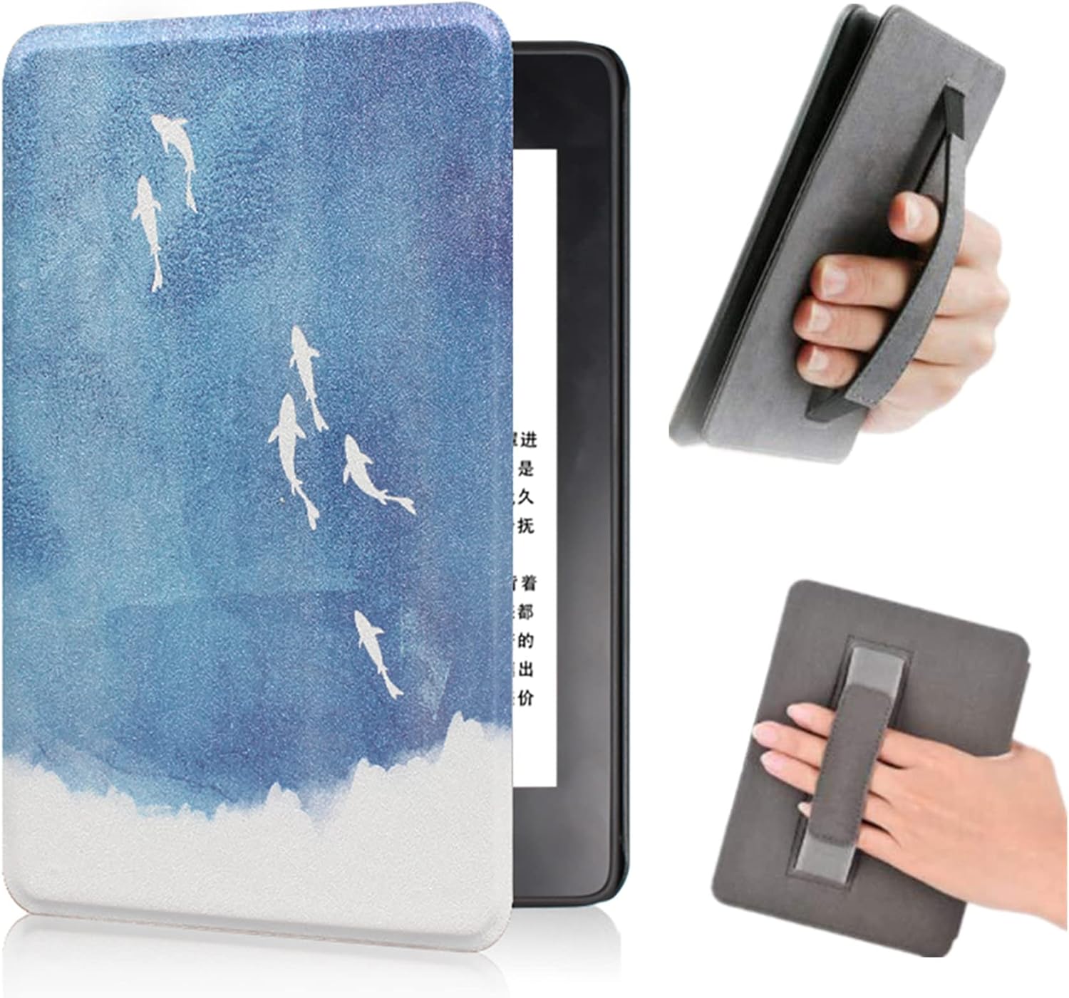 6" Kindle Paperwhite Signature Edition PU Leather Cover with Auto Wake/Sleep for Amazon Kindle A1