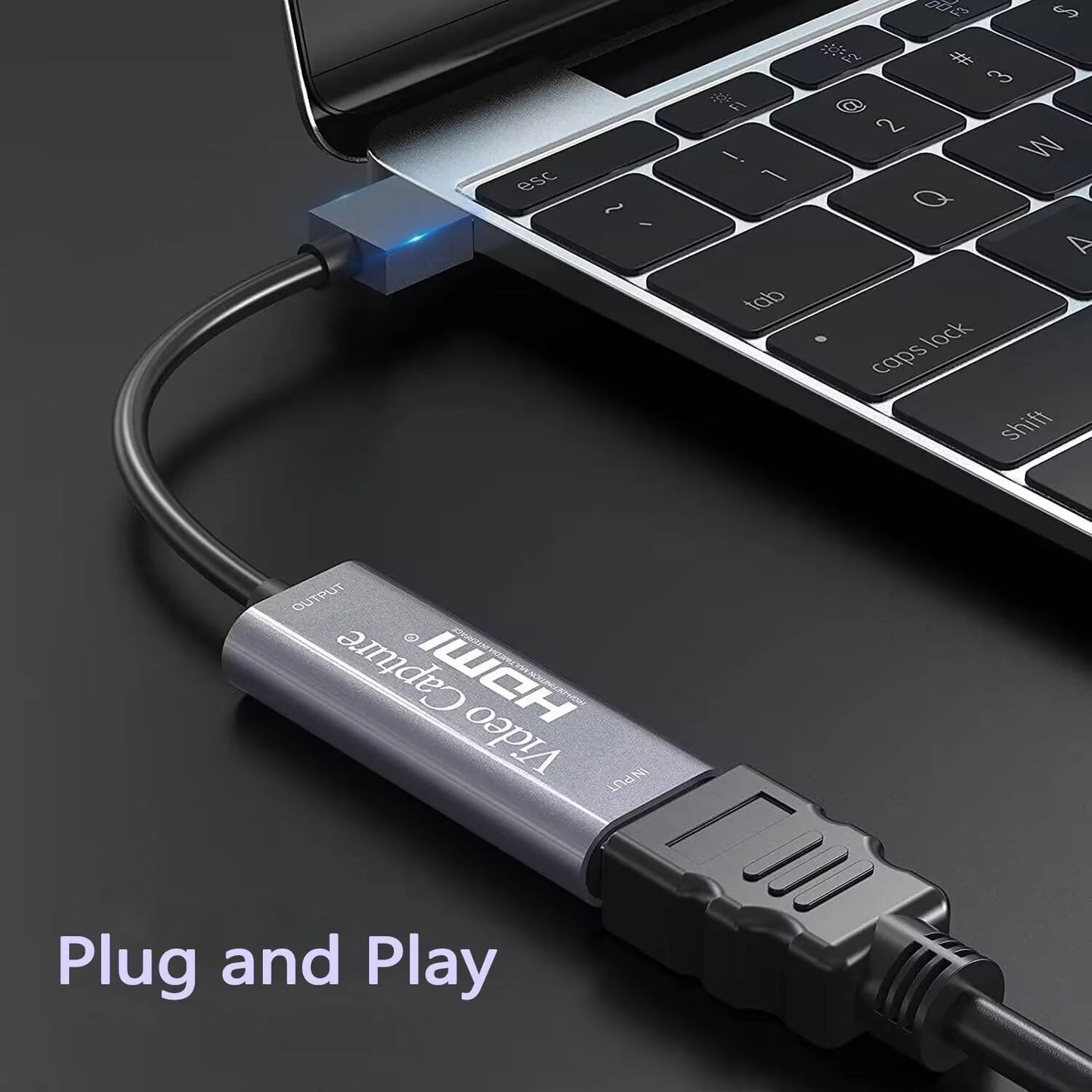 4K HDMI Video Capture Card 1080P 60fps Live Gaming Streaming Teaching Black