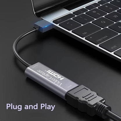 4K HDMI Video Capture Card 1080P 60fps Live Gaming Streaming Teaching Black
