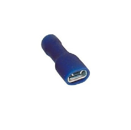 Blue Fully Insulated Female Lucar Spade Crimp Terminal Connectors – Durable Electrical Wire Connectors