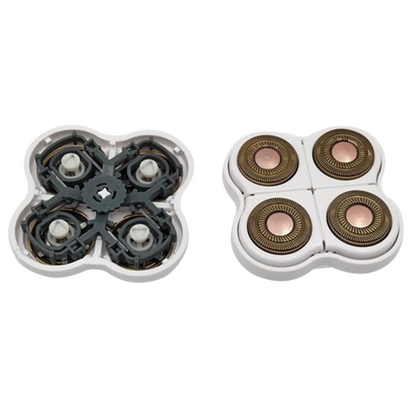 Finishing Touch Flawless Legs, Replacement Heads for Electric Razor 18 Carat Gold