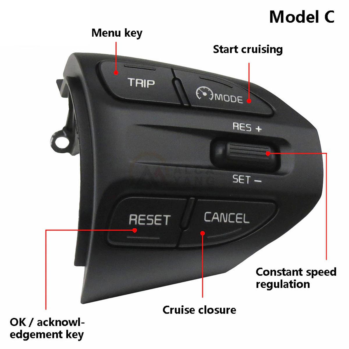 Car Auto Steering Wheel Buttons Remote Cruise Control Switch for KIA K2 RIO