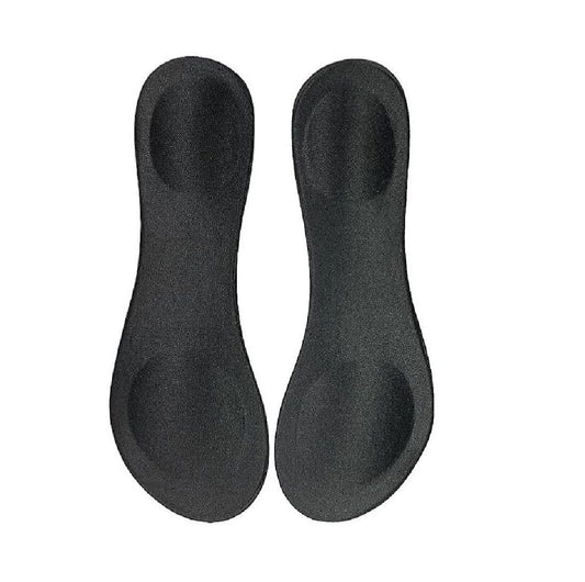 Happystep Women Thin Shoe Insoles 20cm – Cushion Pads for High Heels, Pumps, Flats & Sandals, Shock Absorption Heel & Ball Support, Comfortable Black Insoles
