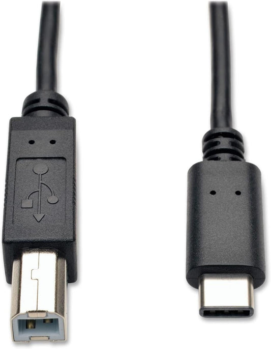 2 Metter high Quality USB 2.0 B to USB C Cable High-Speed Compatible with MacBook Pro/Air, HP, Canon, Brother, Samsung, Dell, MIDI to USB C Cable