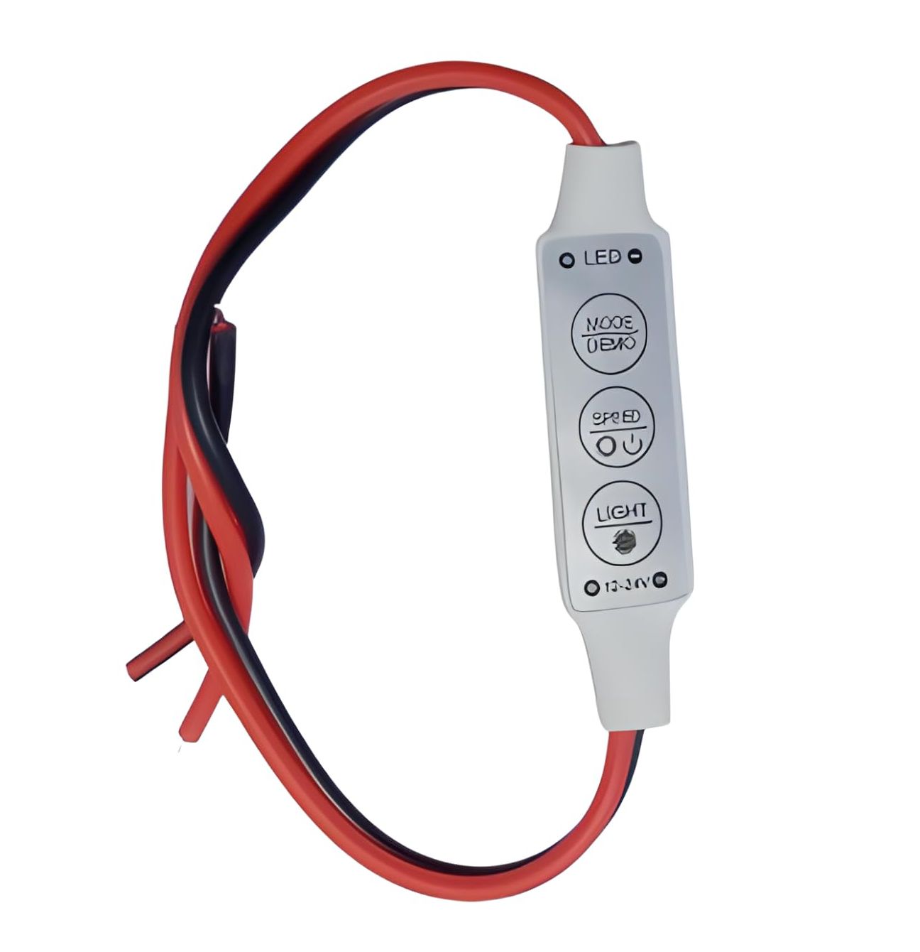 3 Keys 6 Mode LED Strip Light Controller 12V DC – 5 Speed Adjustable DIY Controller for RGB LED Strips Standard Model