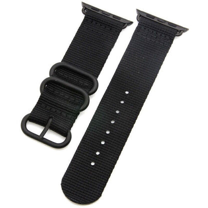 Nylon Fabric Strap For Apple Watch 42mm/44mm iWatch Military Band Leather Nylon Strap Apple Watch