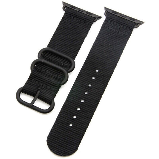 Nylon Fabric Strap For Apple Watch 42mm/44mm iWatch Military Band Leather Nylon Strap Apple Watch