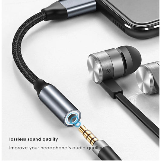 Type C to Headphone Jack Converter 3.5mm Earphone Aux Audio Cable Adapter