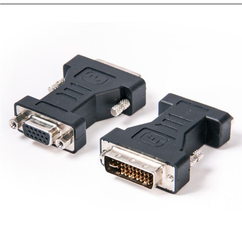 DVI-I Male to VGA Female Adapter – Gold Plated Connector Video Converter